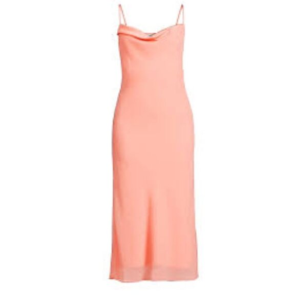 NWT BCBGeneration Cocktail dress Criss Cross Adjustable Straps Draped Cowl Neck - Picture 1 of 6